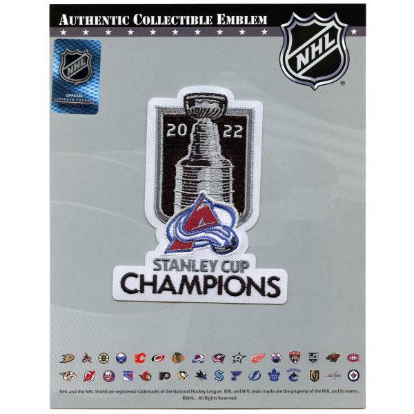 2022 NHL Stanley Cup Final Champions Colorado Avalanche Jersey Patch For Discount