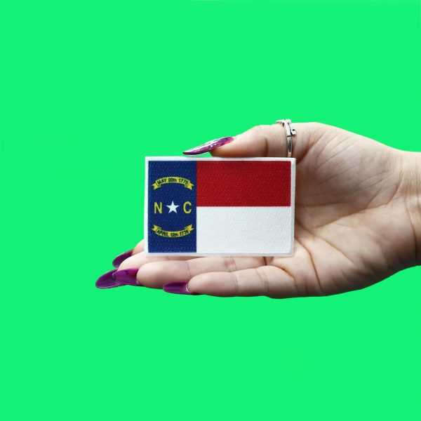 North Carolina Patch State Flag Embroidered Iron On Online - Image 2