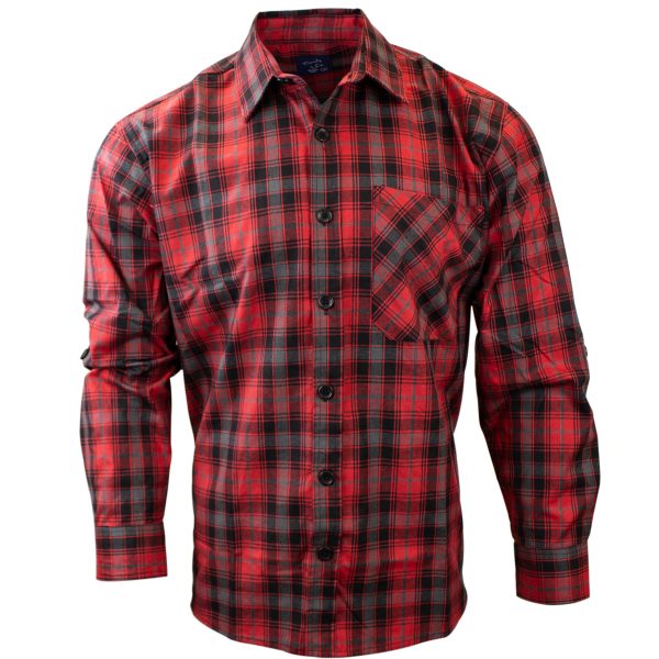 Men s Relaxed Fit Plaid Woven Shirt P116 Online Sale